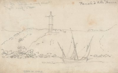 Lighthouse of Villa Franca by John Robert Cozens